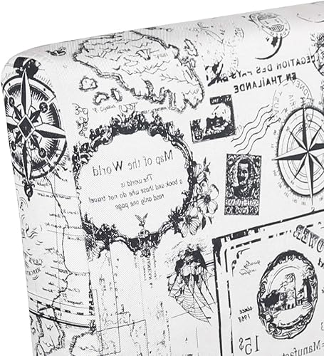 Miniatura 6 de STHOUYN Silla de Acento Moderna de Tela Estampada sin Brazos, Silla Decorativa de Esquina Lateral Slipper Vanity para Escritorio de Dormitorio,