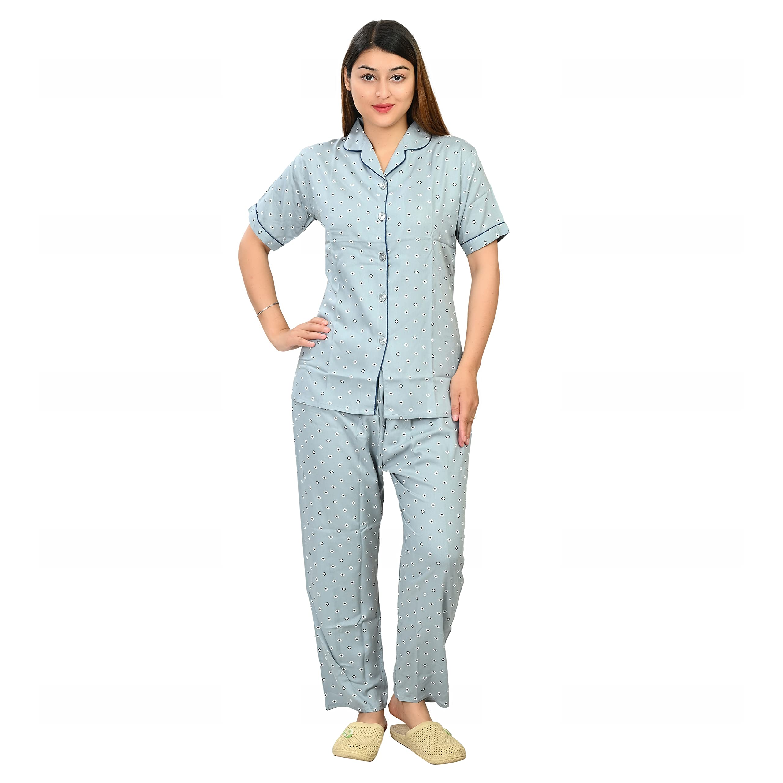 kripto katrox Women's Rayon All Over Printed Night Suit-picture-55