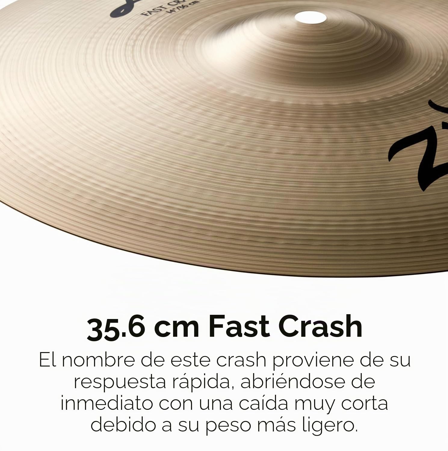 Zildjian Avedis Fast Crash 14", acabado tradicional - Platillo Crash