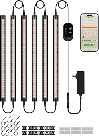 GLOWRIUM Full Spectrum LED Grow Light Bar for Indoor Plants