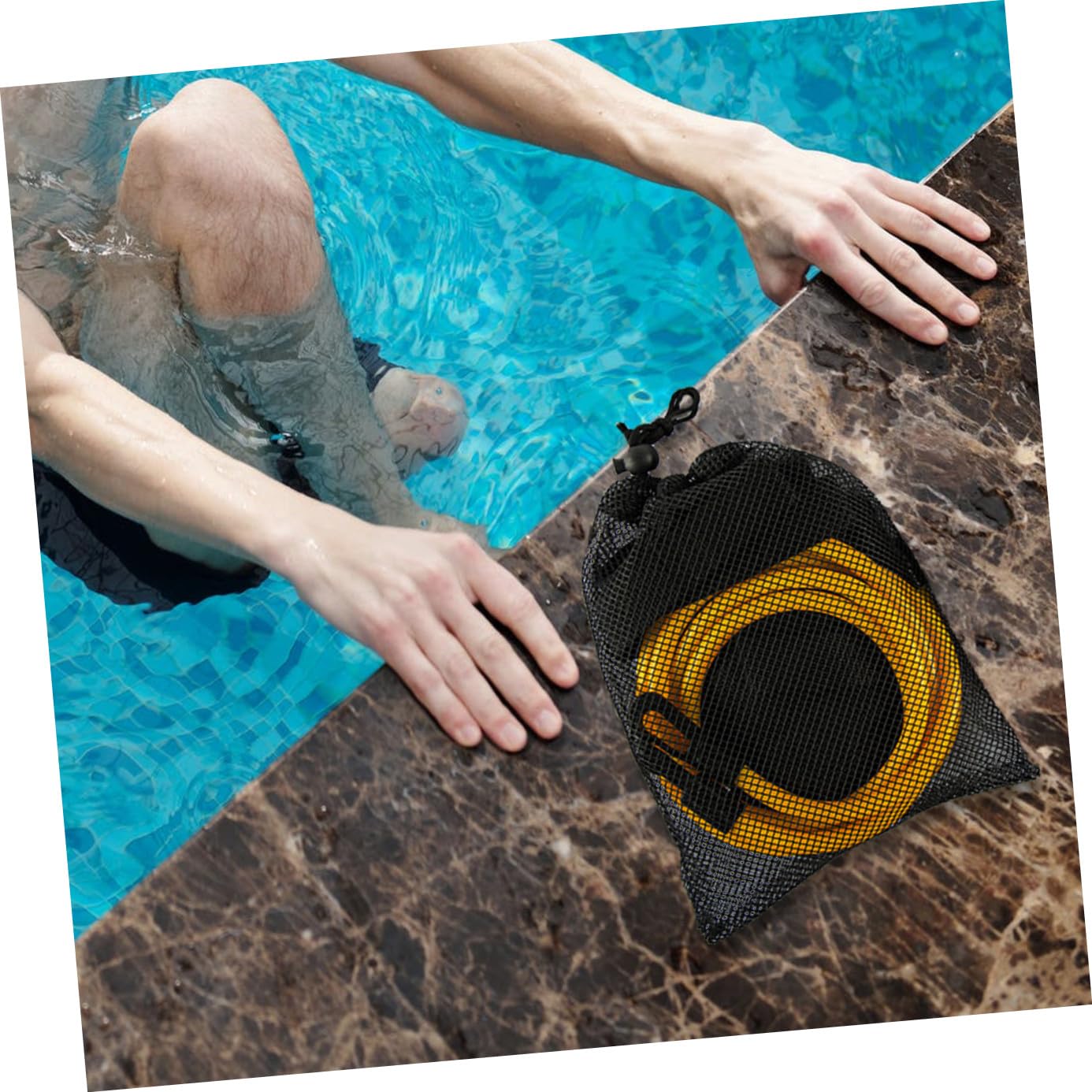 Milisten Bande de résistance de Natation Slip de Bain pour Hommes entraînement Ceinture de Natation Ceinture de nage équipement d'exercice de Natation Ceinture avec de Rangement