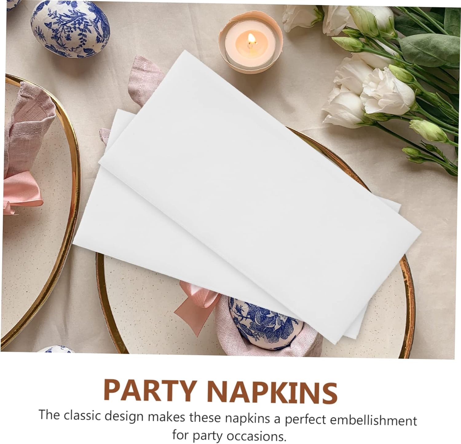 100pcs Disposable Hotel Napkins for Wedding Parties Decorative Cutlery Wrapping Napkins Absorbent Towels for Banquets and Events