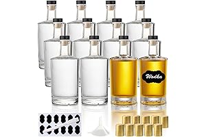 3oz Glass Empty Whiskey Bottles with Caps