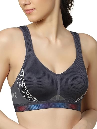 Triumph International Women's Padded | Wireless | 110I596 Triaction Cardio Cloud Polyamide Sports Bra | Pack of 1