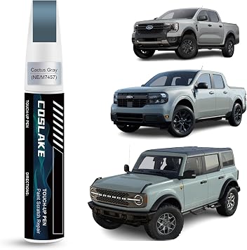 Car Touch Up PaintCactus GrayNE/M7457 for Ford, Car Paint Scratch Repair Kit, Quick & Easy Solution to Repair, 2 in 1 Scratch Remover Pen with 2PCS Disposable Micro Applicators