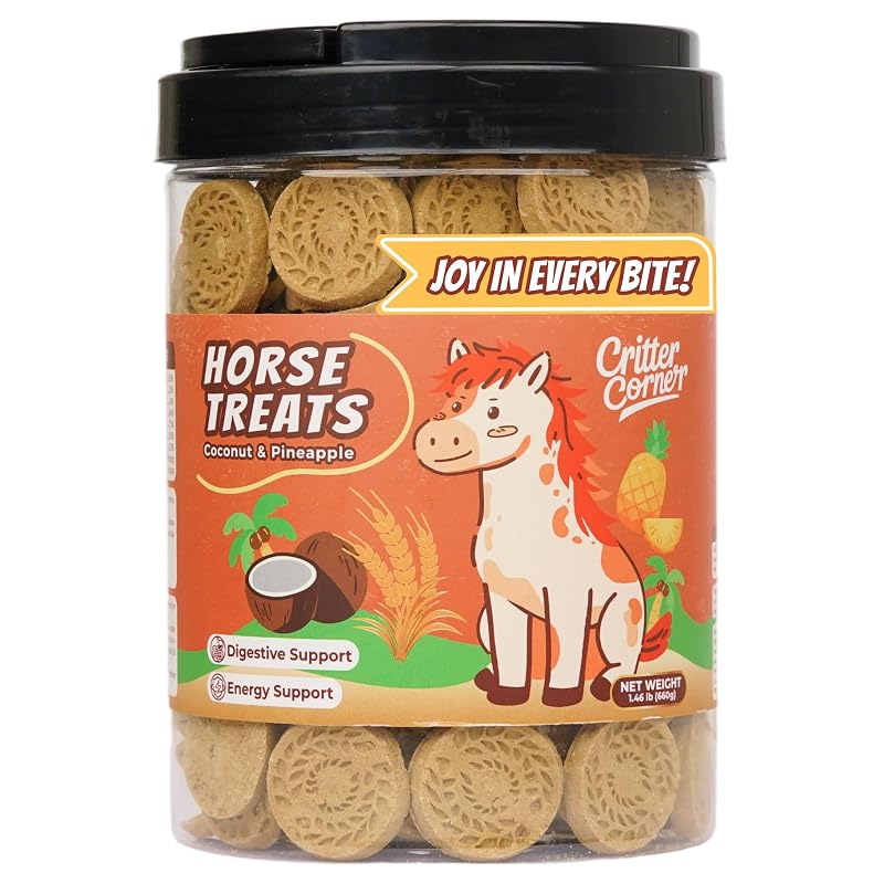 Petisco para Cavalos com Coco Tropical e Abacaxi Critter Corner, 660 g