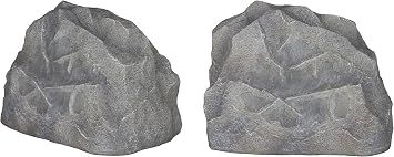 Sonance 92745 Model RK83 Granite Landscape Series Rock Outdoor Speakers, 8 (203mm) Polypropylene Cone with a Santoprene Surround, 5 Watts Minimum/150 Watts Maximum Power Handling