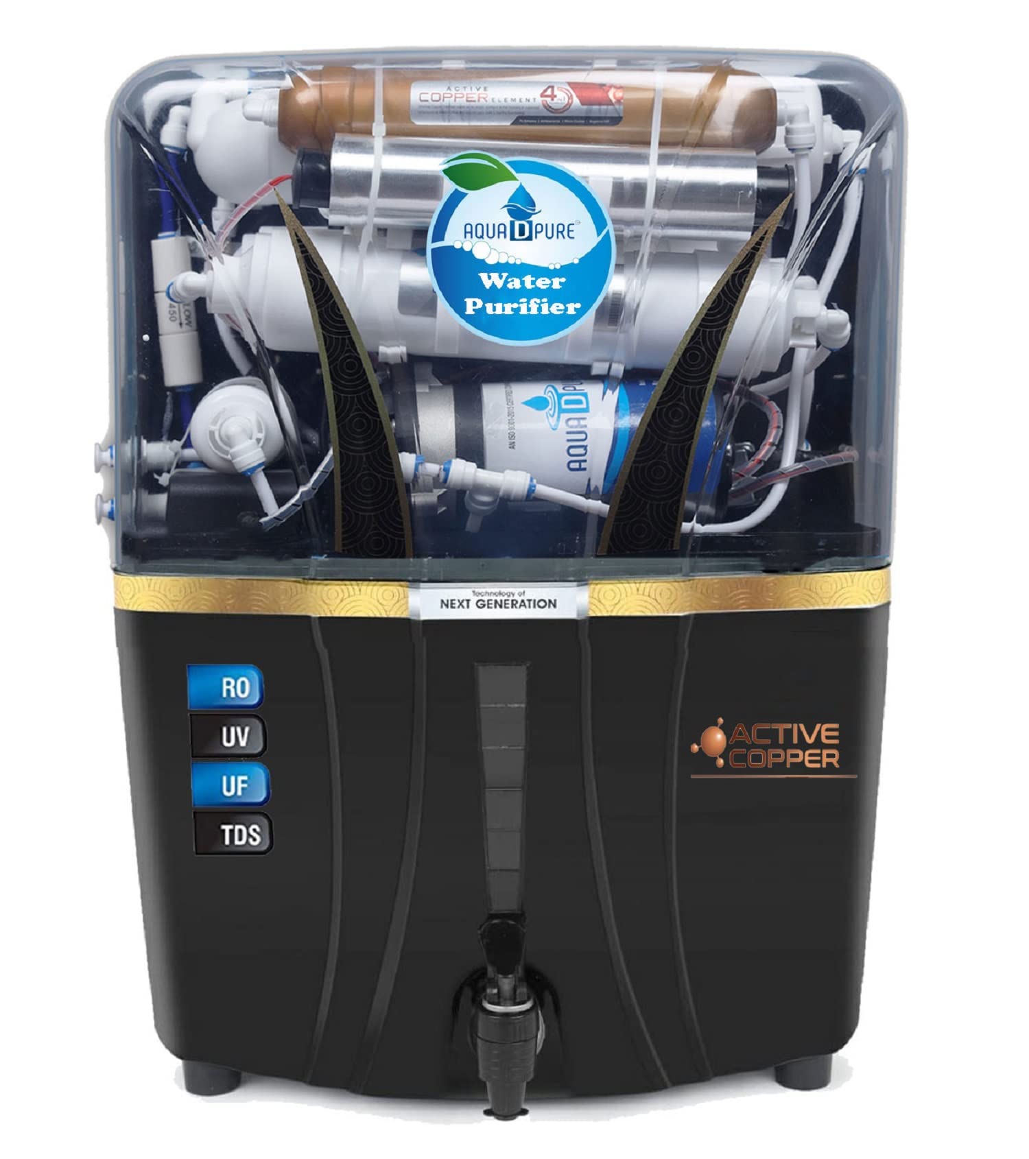 Buy Aquadpure Fully Automatic with Active Copper RO Water Purifier 12