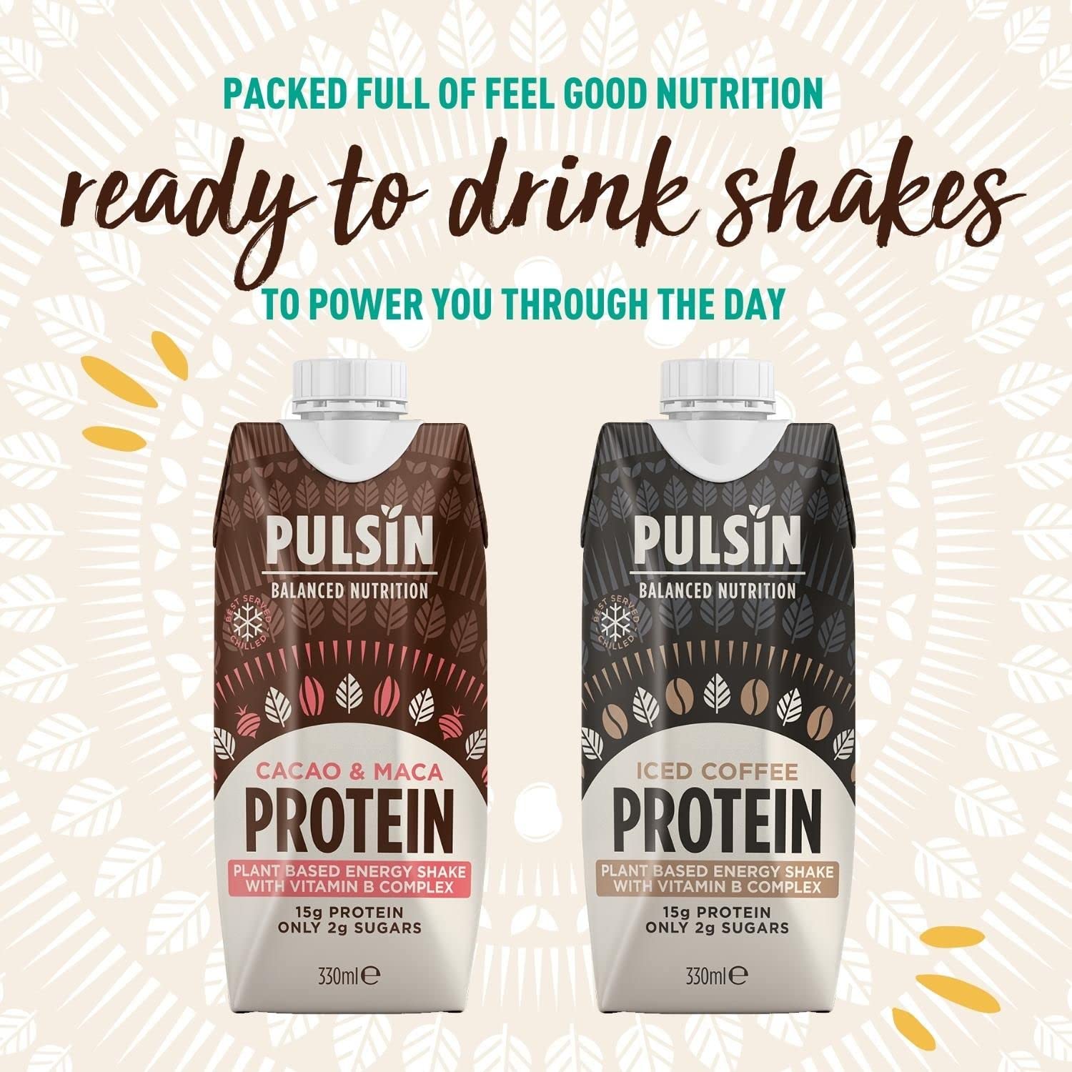 Buy Pulsin Cacao & Maca Vegan Ready To Drink Protein Shake 12 x