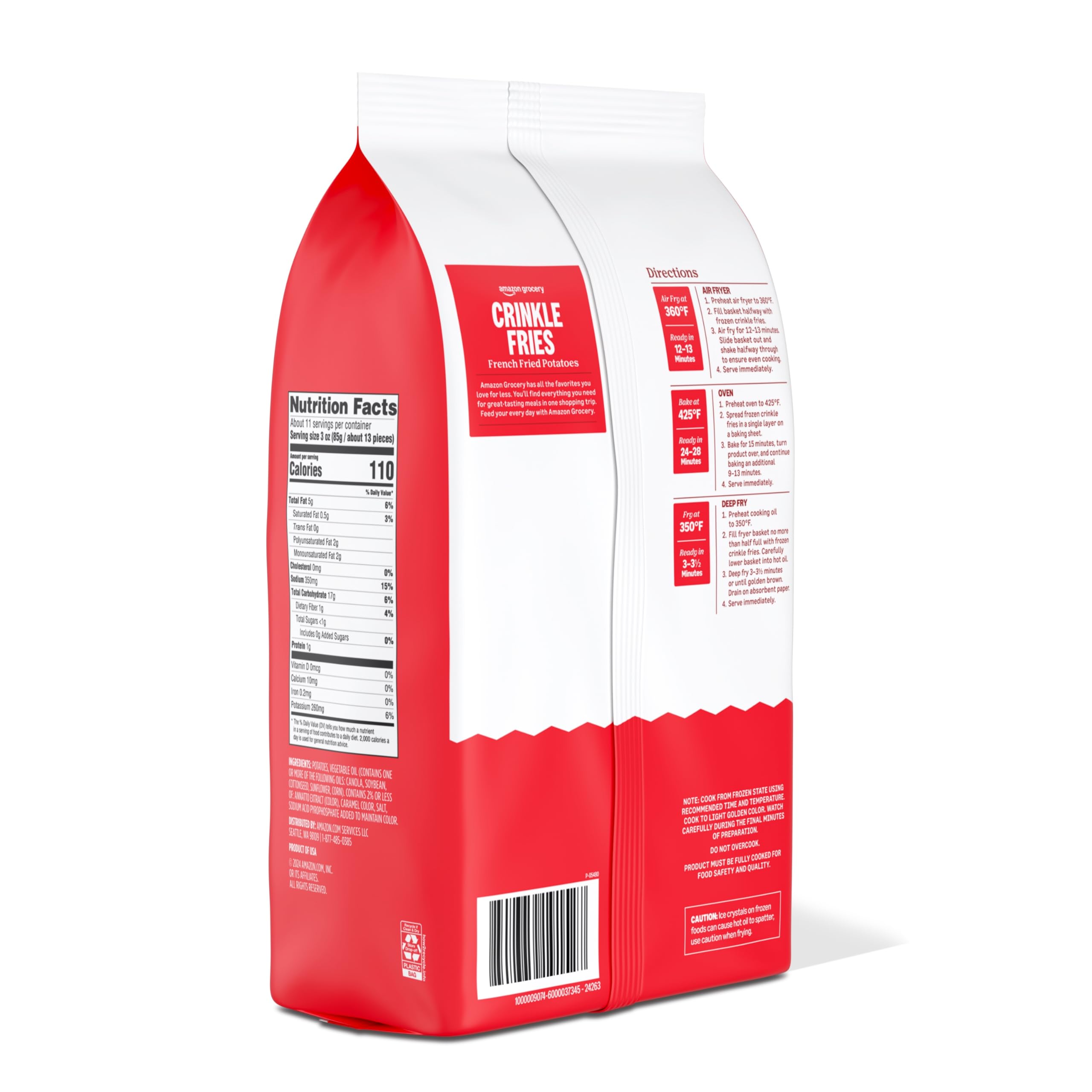 Amazon Grocery Crinkle Fries 32 Oz Frozen Previously Happy Belly Packaging May Vary — view 6
