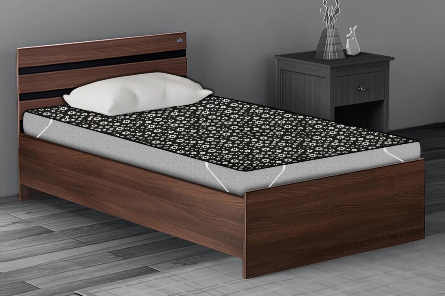 Stylista Waterproof Queen Bedsheet & Protector -11
