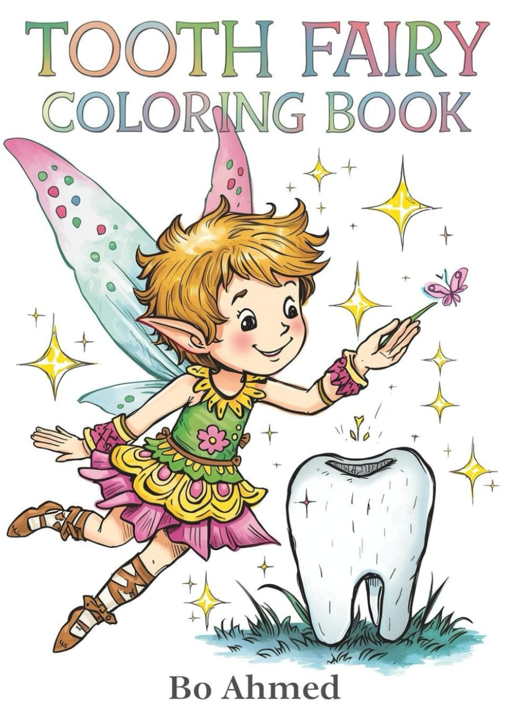 Tooth Fairy Coloring Book: Cute Tooth Fairy Coloring Pages | Magical Fairy, Teeth Adventures and Bedtime Stories | Single-Sided Pages