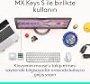 Logitech MX Master 4 Dokunsal Geri Bildirim Özellikli Kablosuz Mouse, Bluetooth, Ultra Hızlı Kaydırma, Çoklu Cihaz Özelliği, 8000 DPI, Optik Sensör, Sessiz, Açık Gri