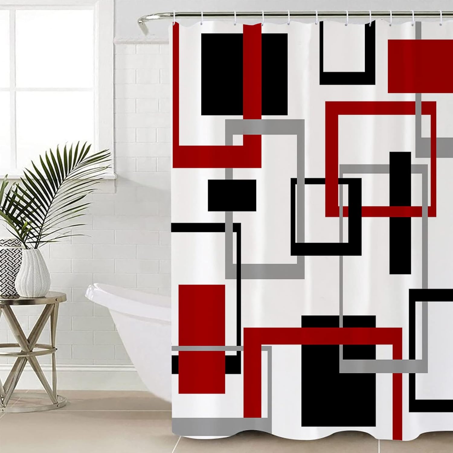 Shower Curtain, Waterproof Shower Curtain Liner, Abstract