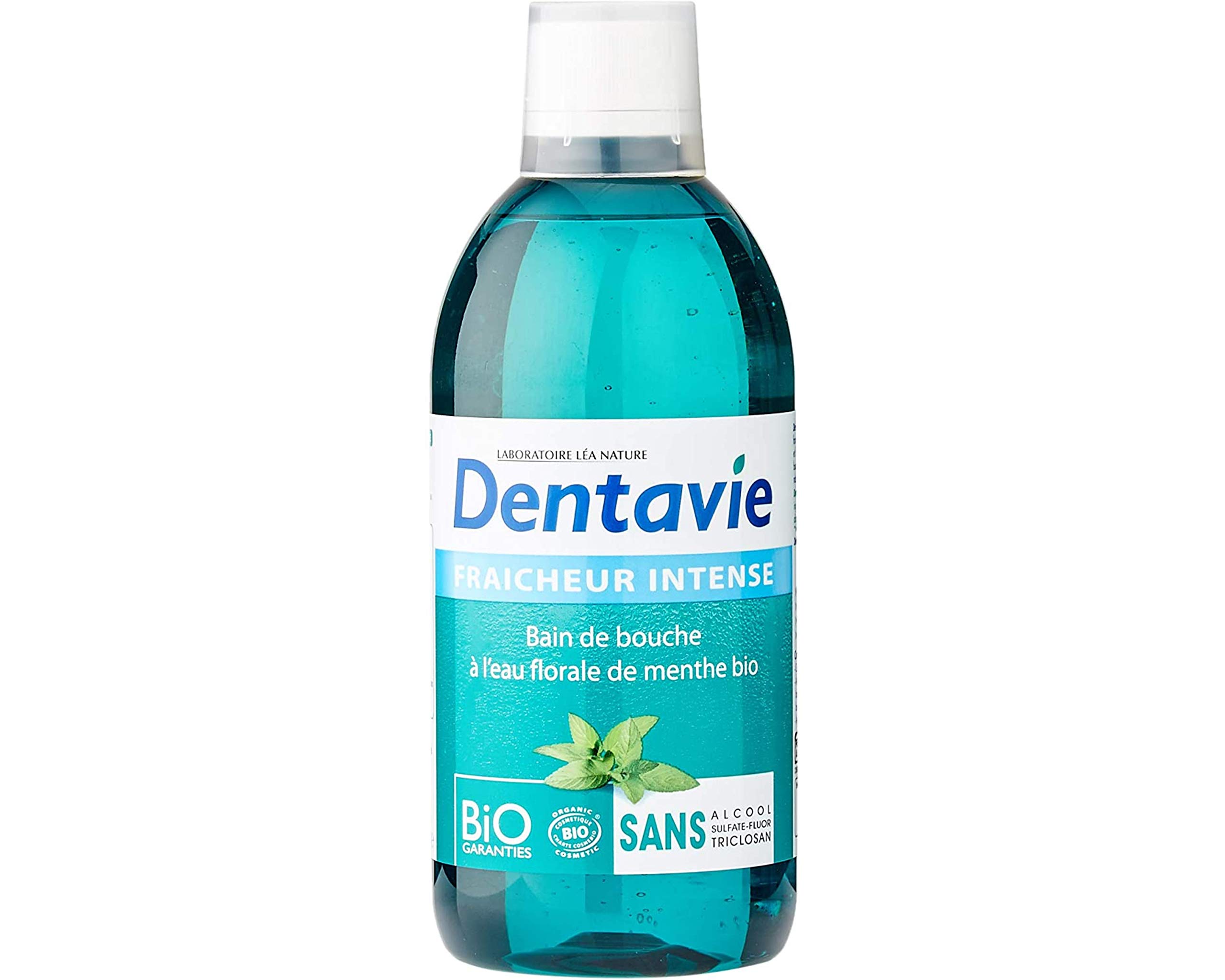 DENTAVIE Bain de Bouche Haleine Fraîche Eau Florale de Menthe Bio Dentavie