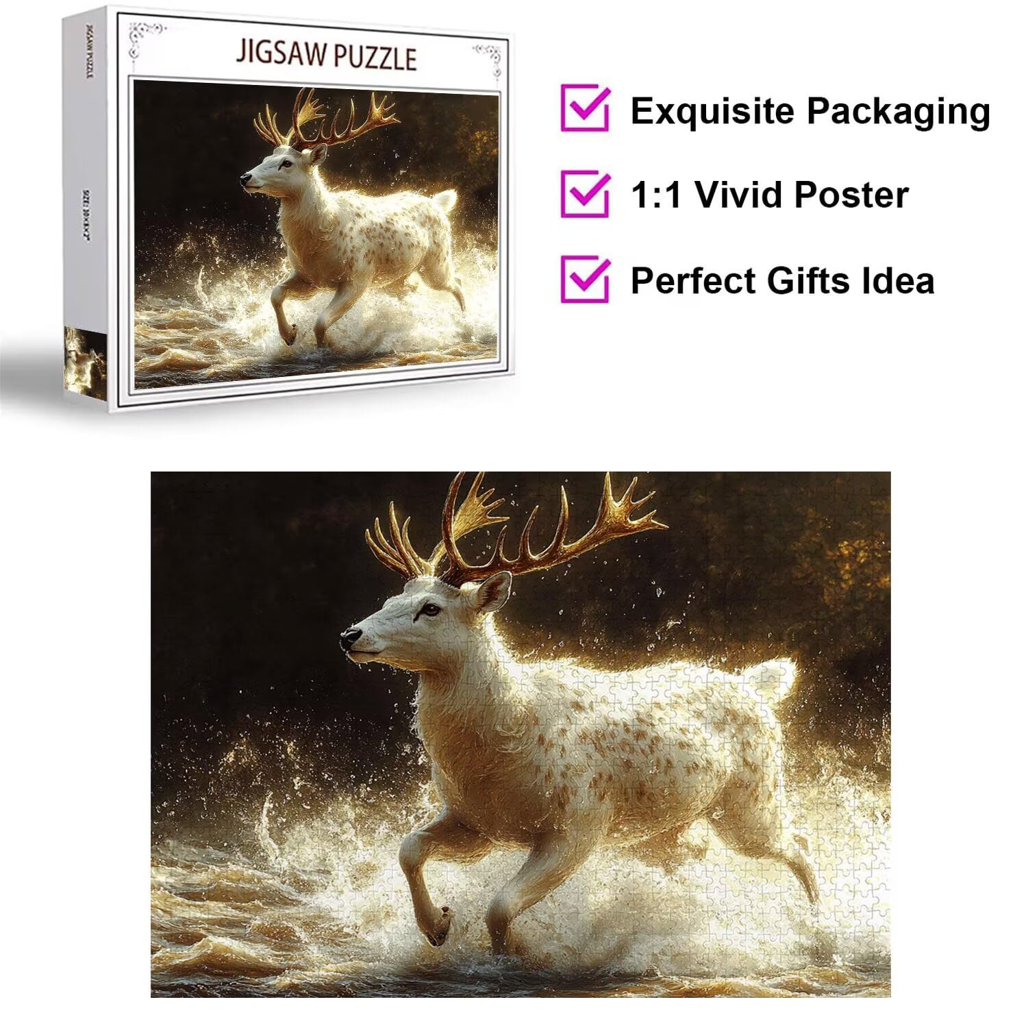 Puzzle 6000 Pezzi cervo Puzzle Classici per Gioco Familiare, n-427