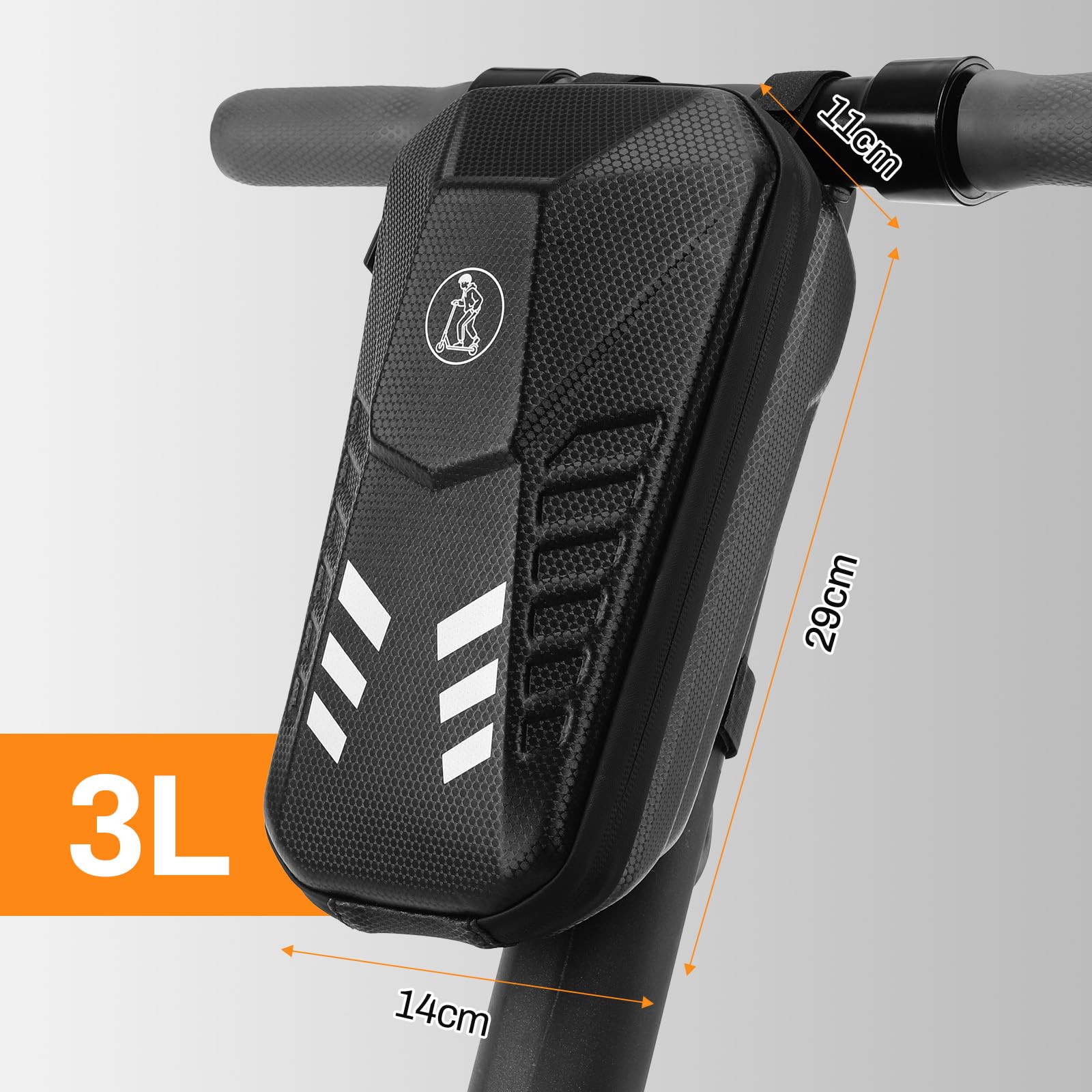 TLGREEN Bolsa impermeable para patinete eléctrico, 3L/4L gran capacidad, para Xiaomi Mijia Sedway Ninebot