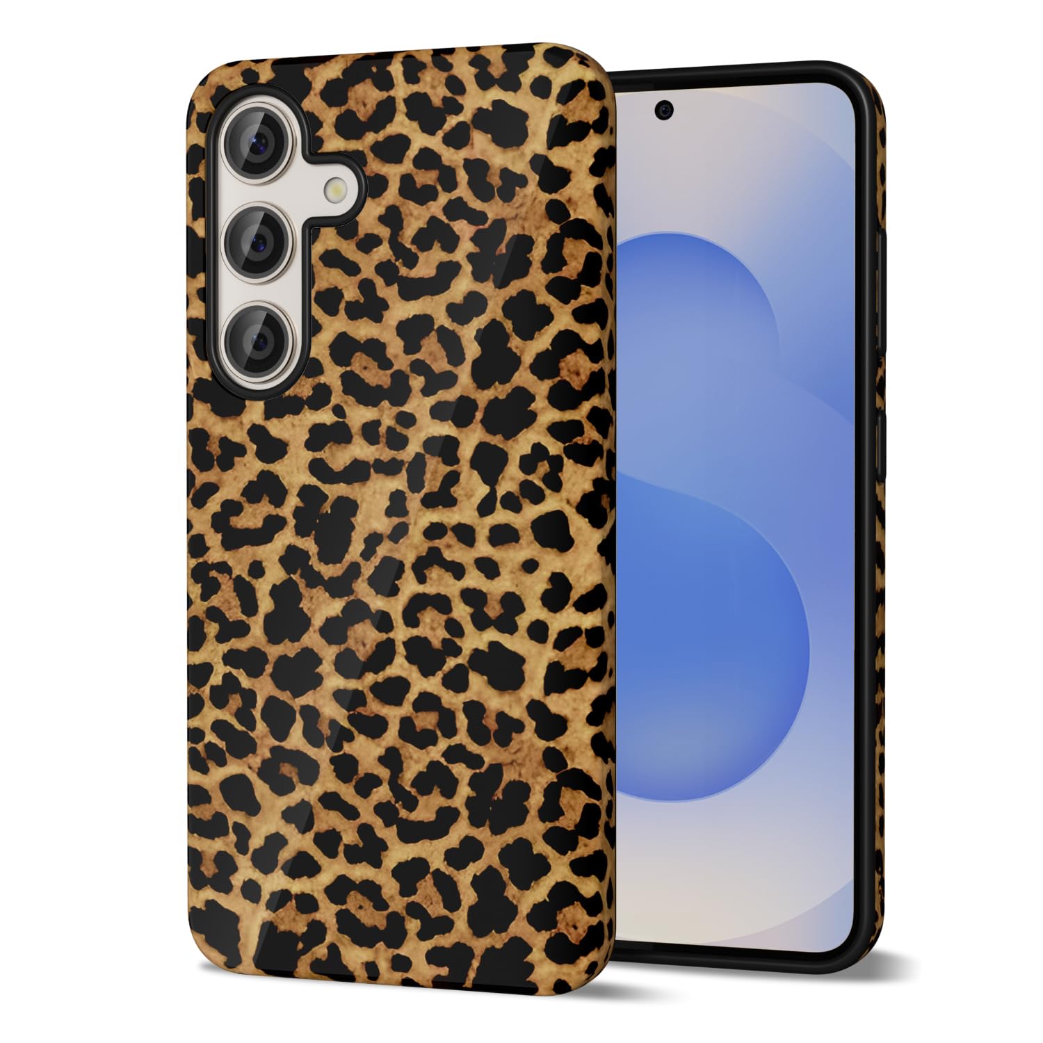 Svanove Cheetah Print Phone Case for Samsung Galaxy S25 Case Girly, Cute Leopard Case for Women, Luxury Trendy Retro Cool Animal Print Design,