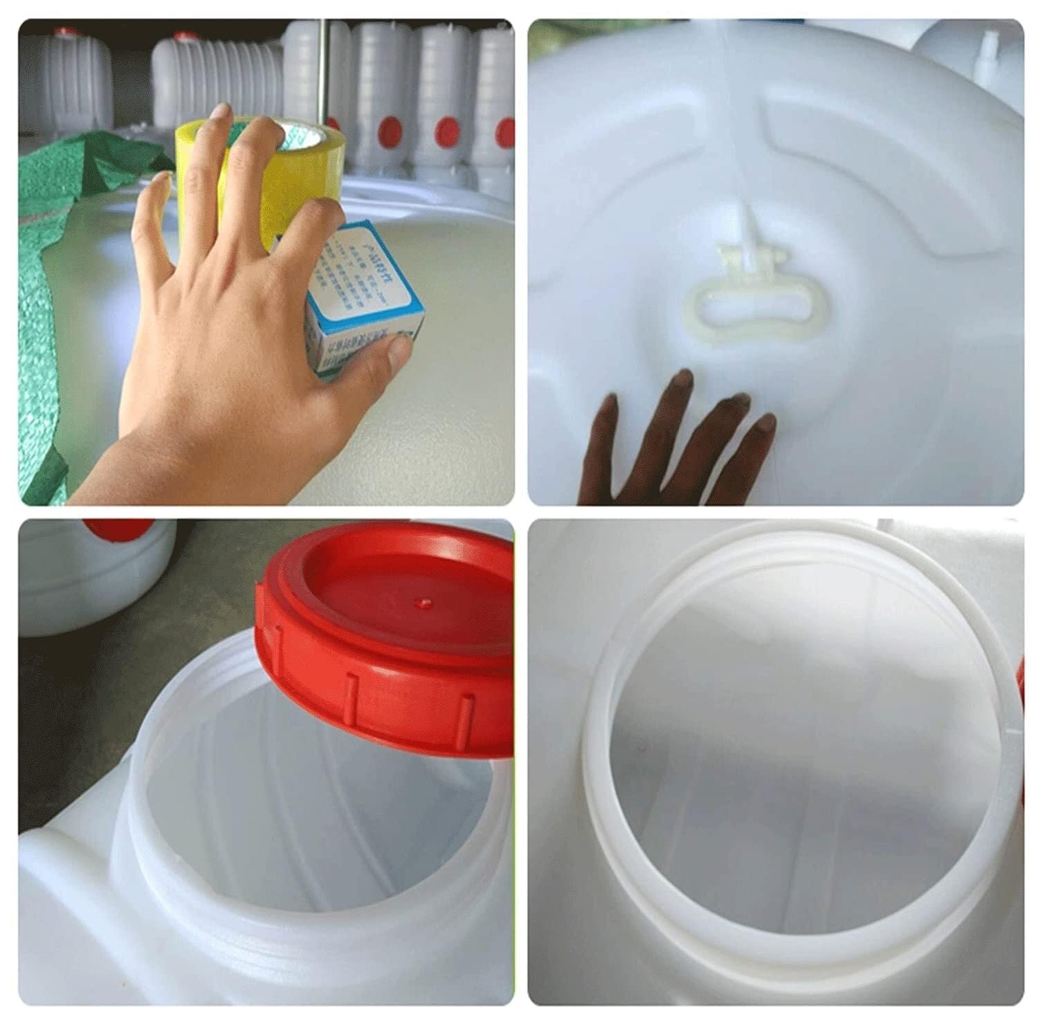 Zewnętrzny Zbiornik Wodę Z Kranem 50L/80L/110L/160L/200L/340L, Gruby Plastikowy Poziomy Przenośny Pojemnik Wodę Kempingowy