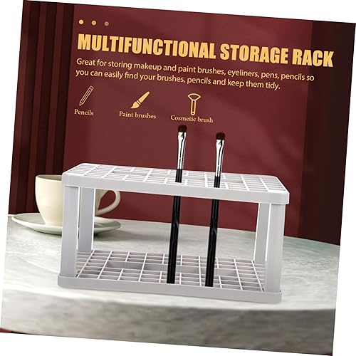 Miniatura 3 de Soporte para bolígrafo de 72 agujeros, organizador de brochas de pintura, secador, almacenamiento de brochas de pintura, estante de secado