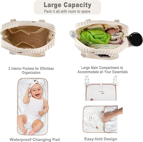 Miniatura 4 de Bolsa de pañales, Bolsa de maternidad, Bolsa de pañales de viaje, Bolso de bebé multifunción, Bolsas de pañales para bebés, Bolsa de mensajero