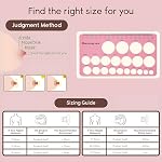 Nipple Rulers, Flange Inserts Sizing Measurement Tool for Breast, Soft Silicone Flange Size Measure, Nipple Measuring for New Mums/Women