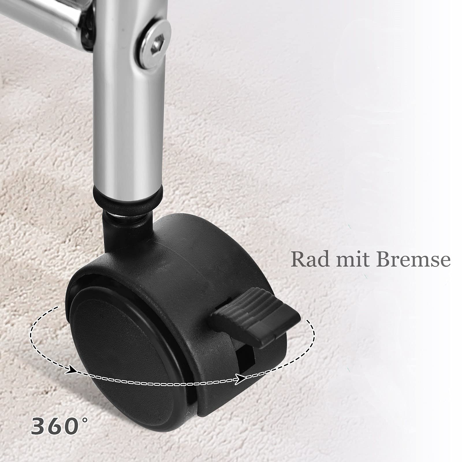 DREAMADE Rollwagen mit Schublade 10 Fächern, Haushaltswagen Badtrolley Küchenwagen auf Rollen, Rollschrank Rollcontainer für Küche Büro Badzimmer, Metallgestell & PP (Farbig-2)