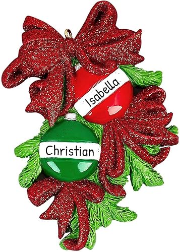 Adornos de bola de Navidad personalizados con nombre de pareja 2023 Adornos de bola para árbol de Navidad, bolas de decoración de Navidad Adornos de bola de Navidad personalizados con nombre de pareja 2023 Adornos de bola para árbol de Navidad, bolas de decoración de Navidad