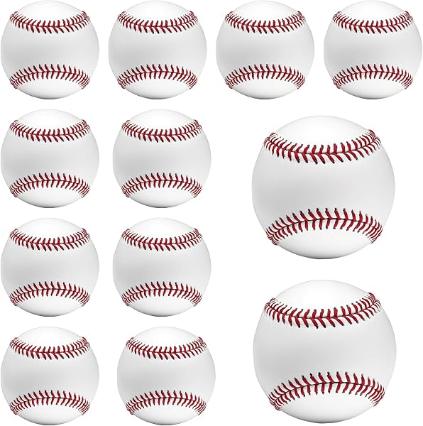 OMYOPY Blank Baseballs Solid Cork Core for Training and Autographs