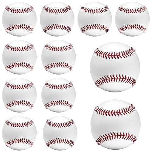 2 Pack Blank Baseballs Solid Cork Core, 9 Inch Baseball