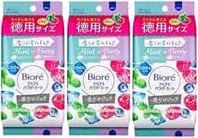 Amazon | 【3個セット】ビオレ さらさらパウダーシート ミント