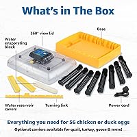 Vista 10 de Brinsea Ovation 56 EX Connect - Incubadora de huevos controlada por aplicación con giro automático de huevos y control de humedad para incubar 56