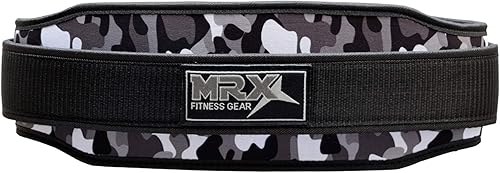 Miniatura 5 de MRX - Cinturón de levantamiento de pesas con soporte de espalda doble, entrenamiento de gimnasio, cinturones de 5 pulgadas de ancho, 11 colores