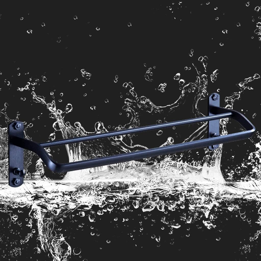 Towel Rack - Aluminum Bathroom, Bathroom Towel Rack, Hook Toilet Toilet Storage Wall Mount, Size 60x15x14 Cm