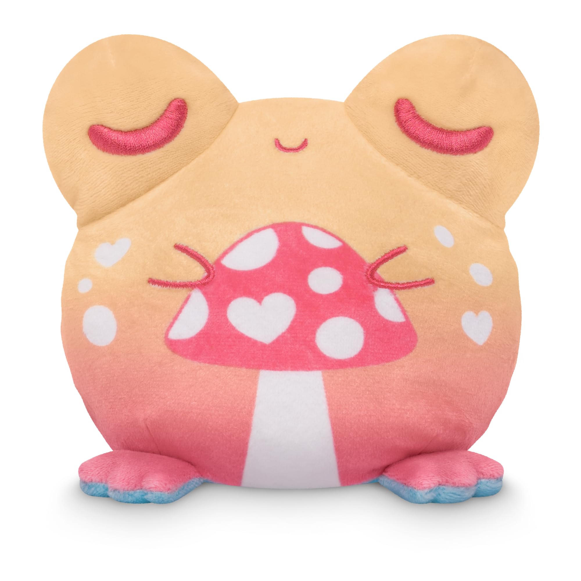 TeeTurtle Reversible 4 Frog Plushie - Mystical Mushroom - Cute Kawaii Soft Plush