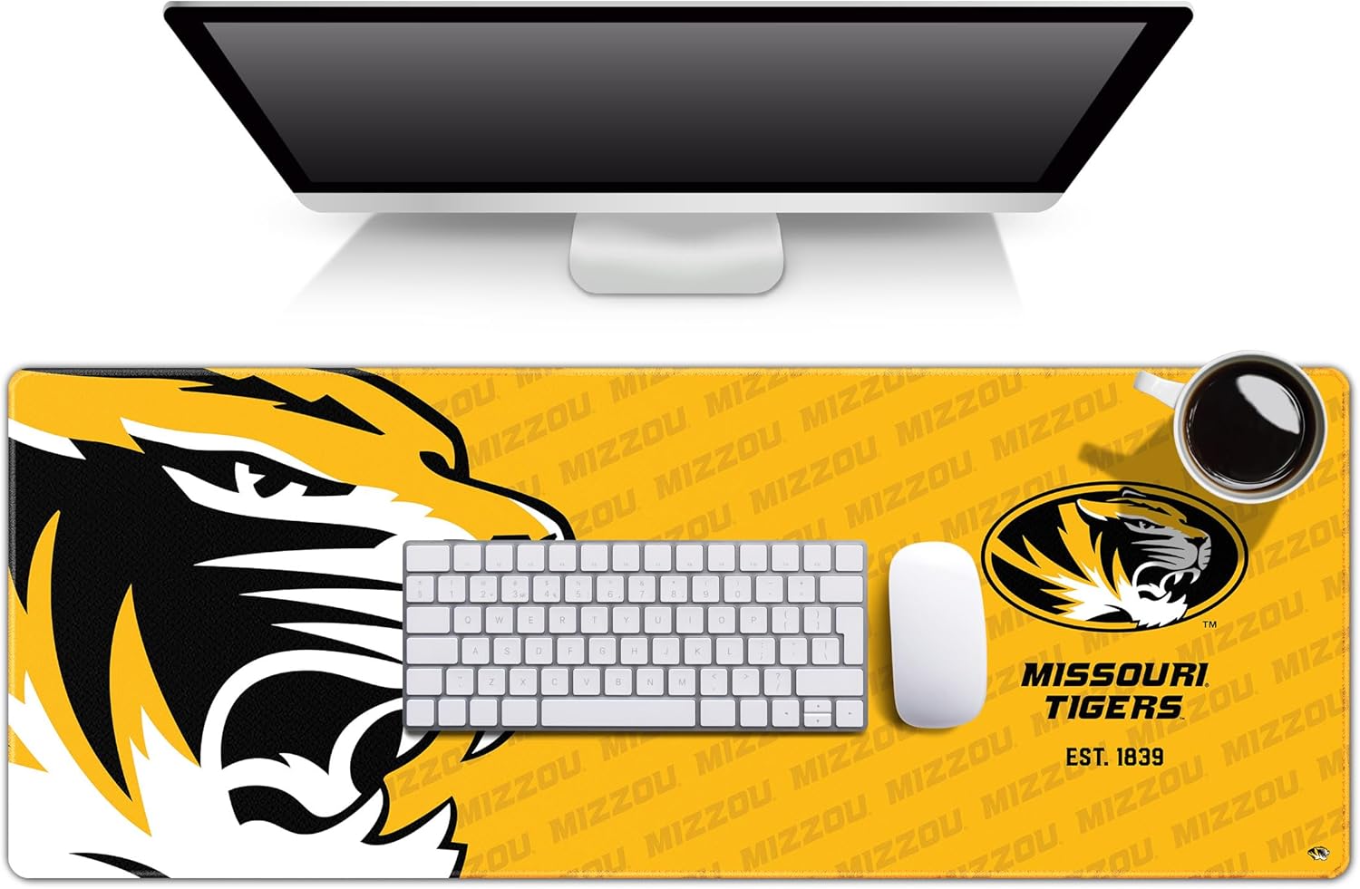 YouTheFan NCAA Missouri Tigers Logo Series Desk Pad SMU