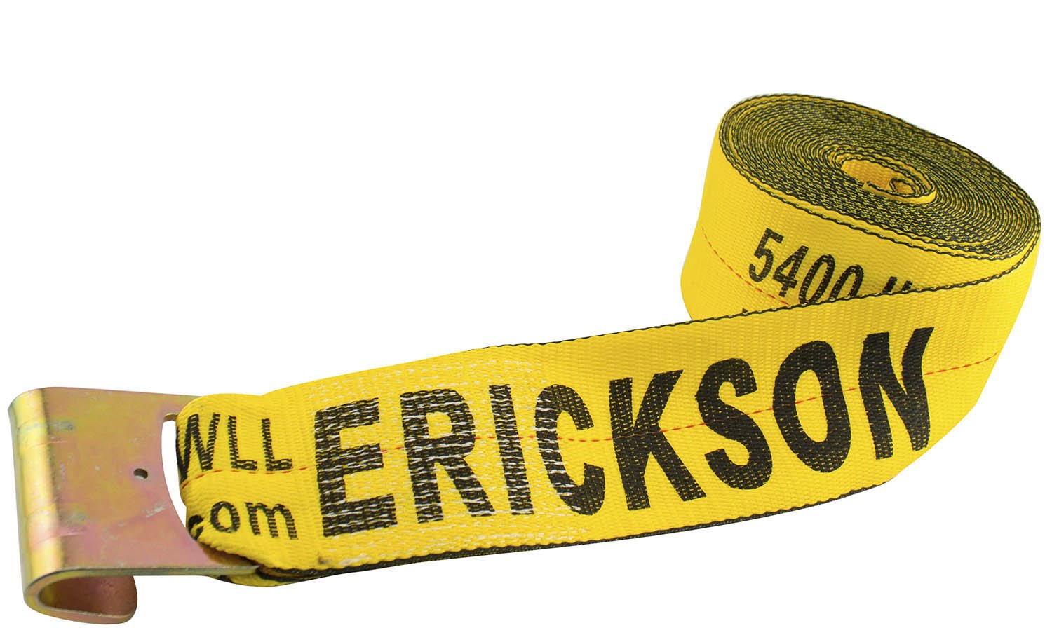 Erickson58800 Yellow 4" x 30' Winch Strap with Flat Hook