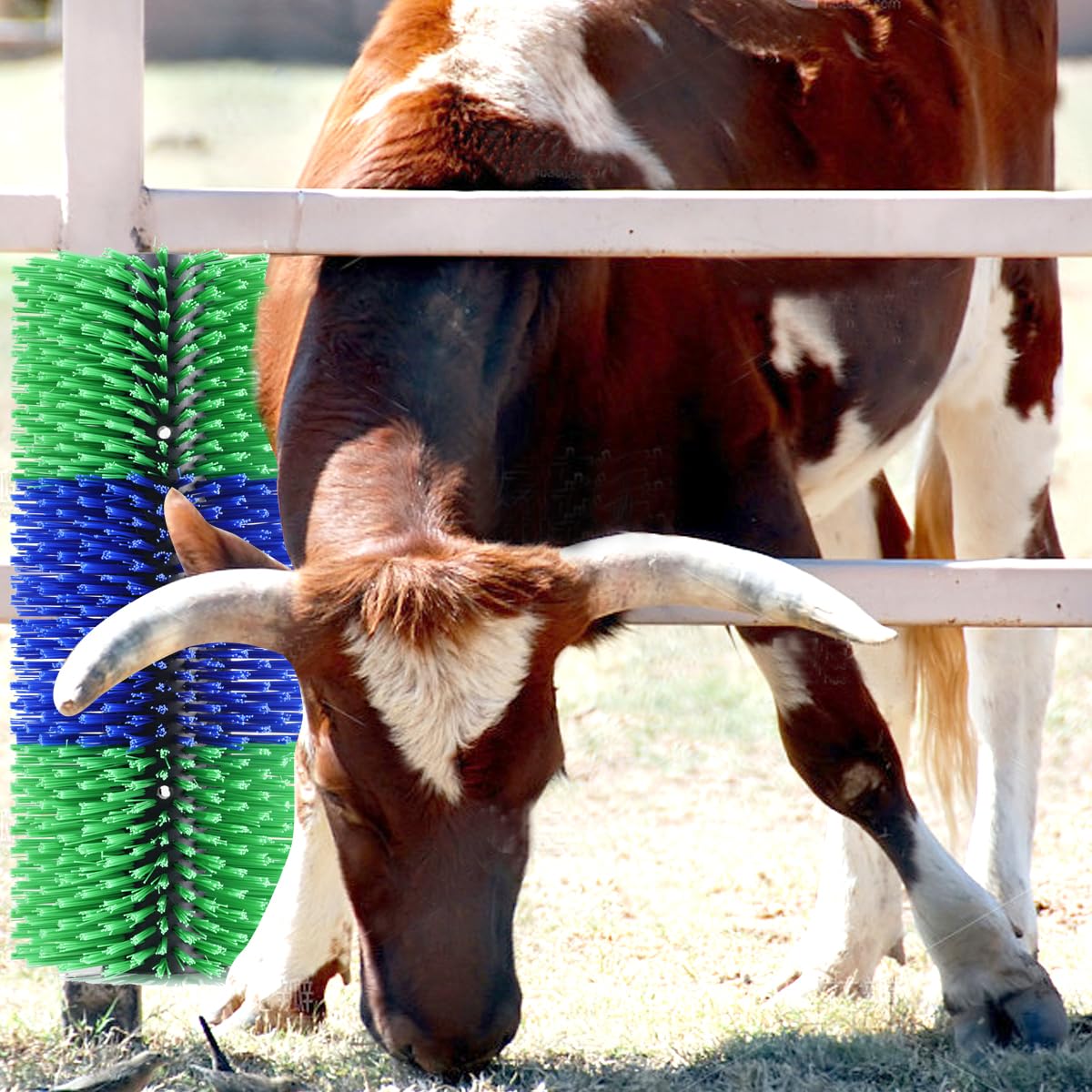 2 cepillos rascadores de ganado, rascadores de caballos, arbustos de masaje, aseo de animales, alivio de la picazón para un tacto suave, adecuado para vacas, ganado, caballo, cabra, cerdo (con