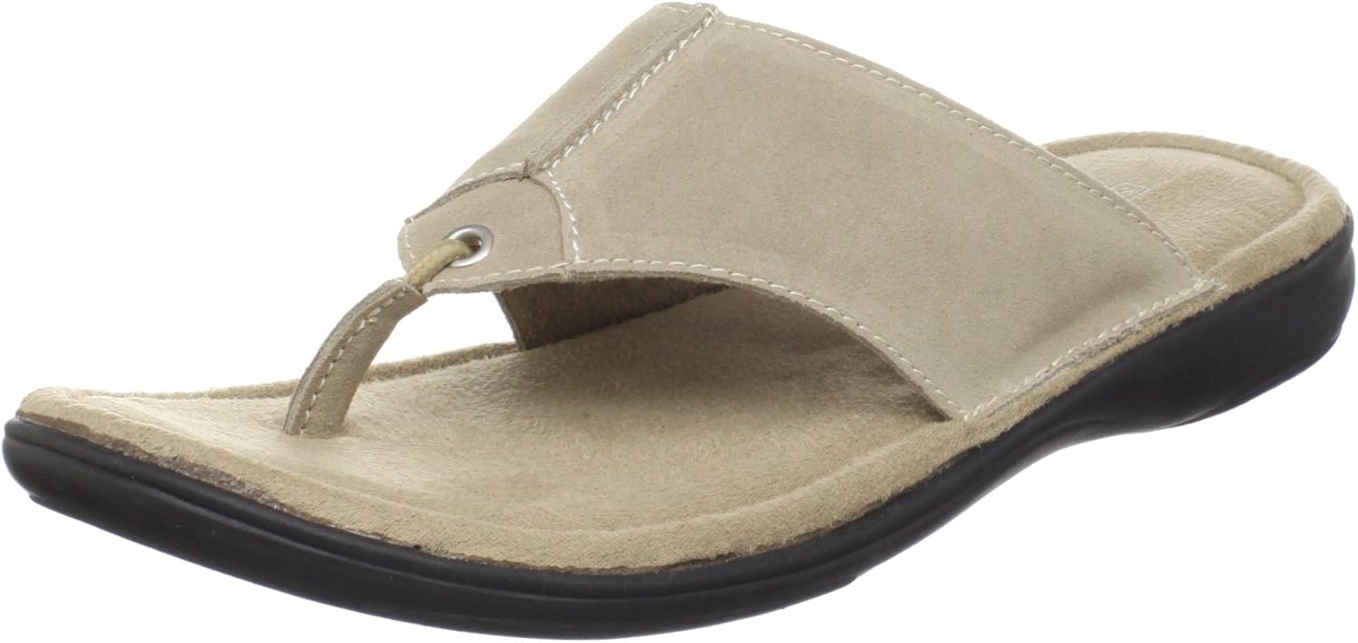 Stacy Adams Men's Freeport Thong Sandal,Beige,12 M US