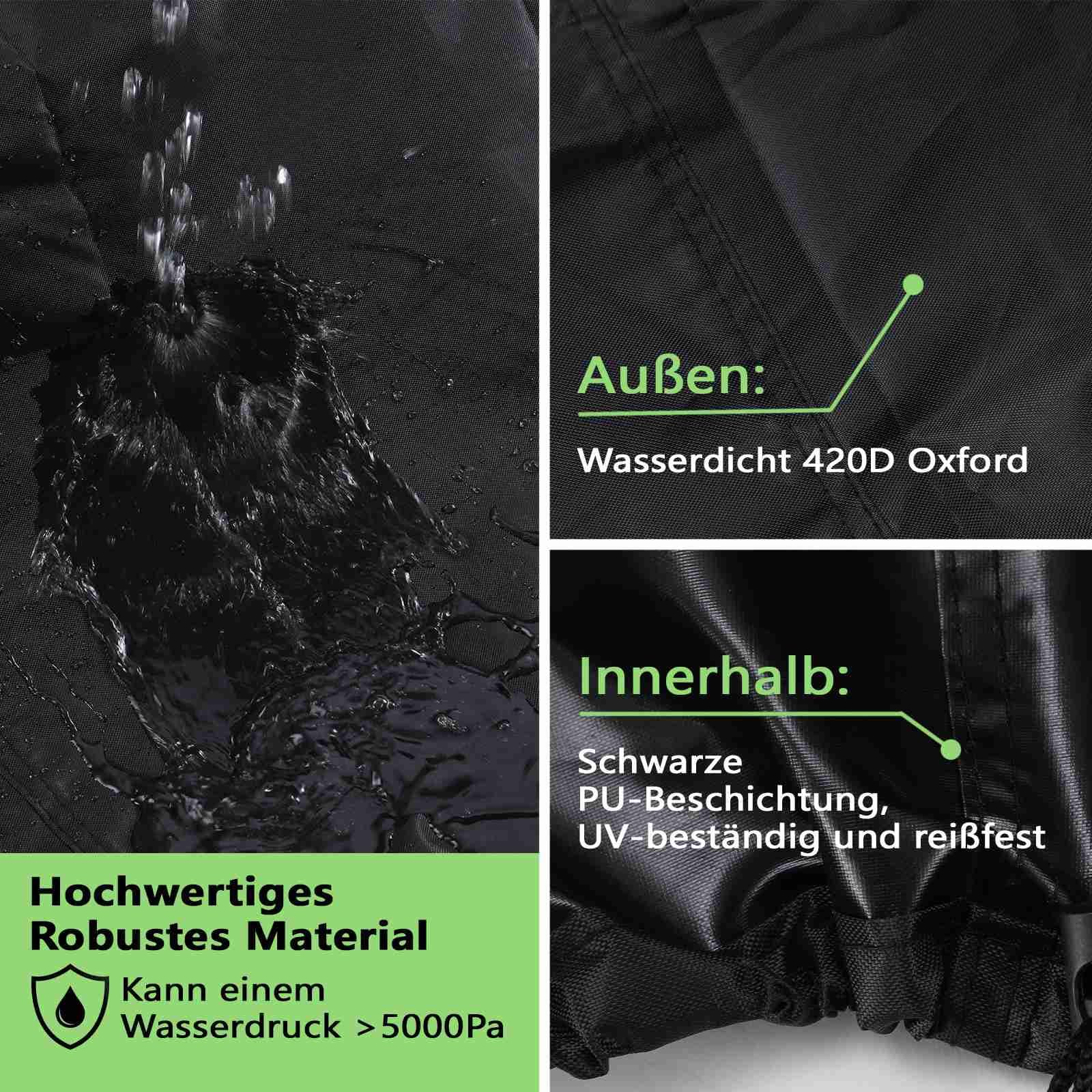 Housse de protection résistante aux UV pour meubles de jardin, en tissu Oxford, housse de chaise empilable, housse de protection pour chaises empilables, housse de protection pour chaises empilables