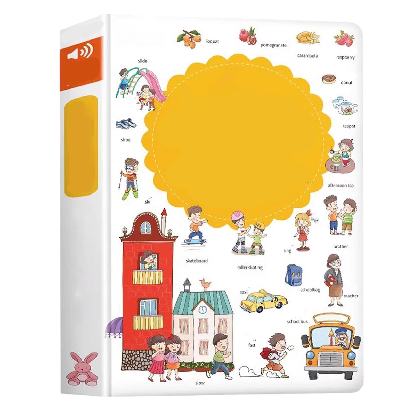 Libro Parlante en Inglés 18 temas con actividades de expresión | Libros parlantes para la infancia Para Niños y Niñas de 2 a 6 Años de edad, en Preescolar, Jardín