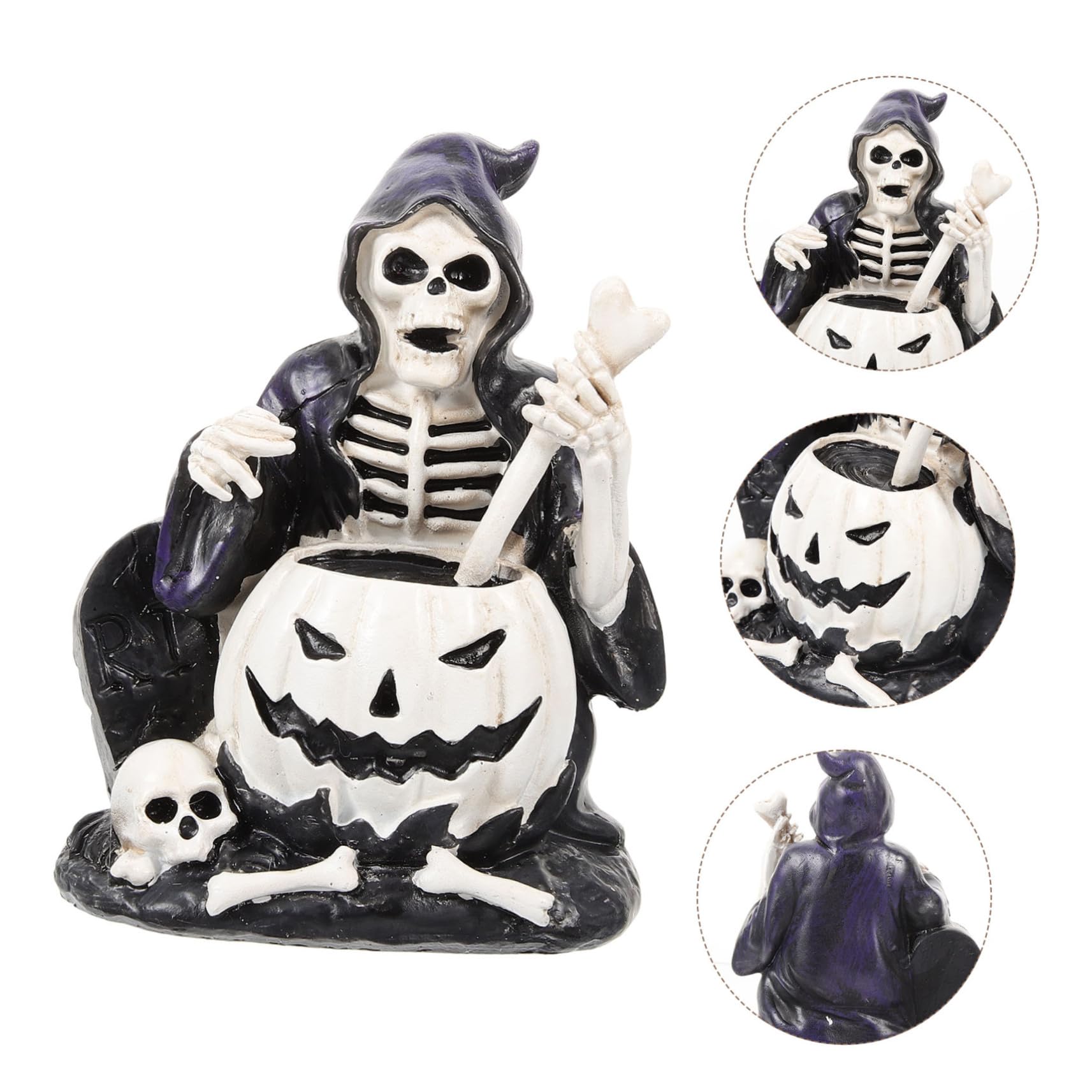 Gatuida 5pezzi Decorazione Scheletro Per Halloween Spettrale Per Uffici e Accessorio Per Inquietanti e Scene