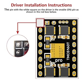BIGTREETECH TMC5160T V1.0 SPI Stepper Motor Driver Ultra-Silent Drivers Support SPI with Heatsink for Manta M8P/Octopus/Octopus Pro/SKR 3/SKR 3 EZ/SKR Pro 3D Printer Control Board (4 PCS)