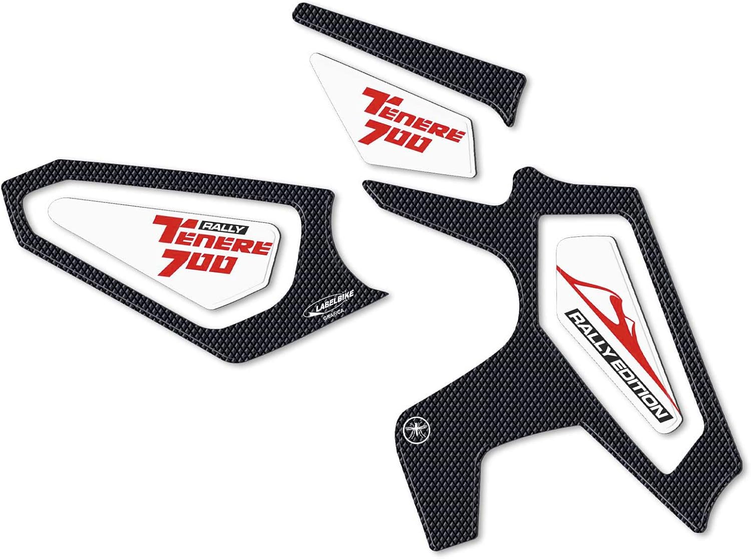 labelbike - 3D Stickers Decorations and Motorcycle Door Sill Protections Compatible with Yamaha Tenere 700 Rally Edition from 2022