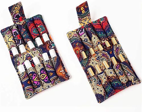 Miniatura 3 de Weiye - Estuche de transporte de aceite esencial, capacidad para botellas de vidrio transparente de 0.3 fl oz, estuche organizador de almacenamiento