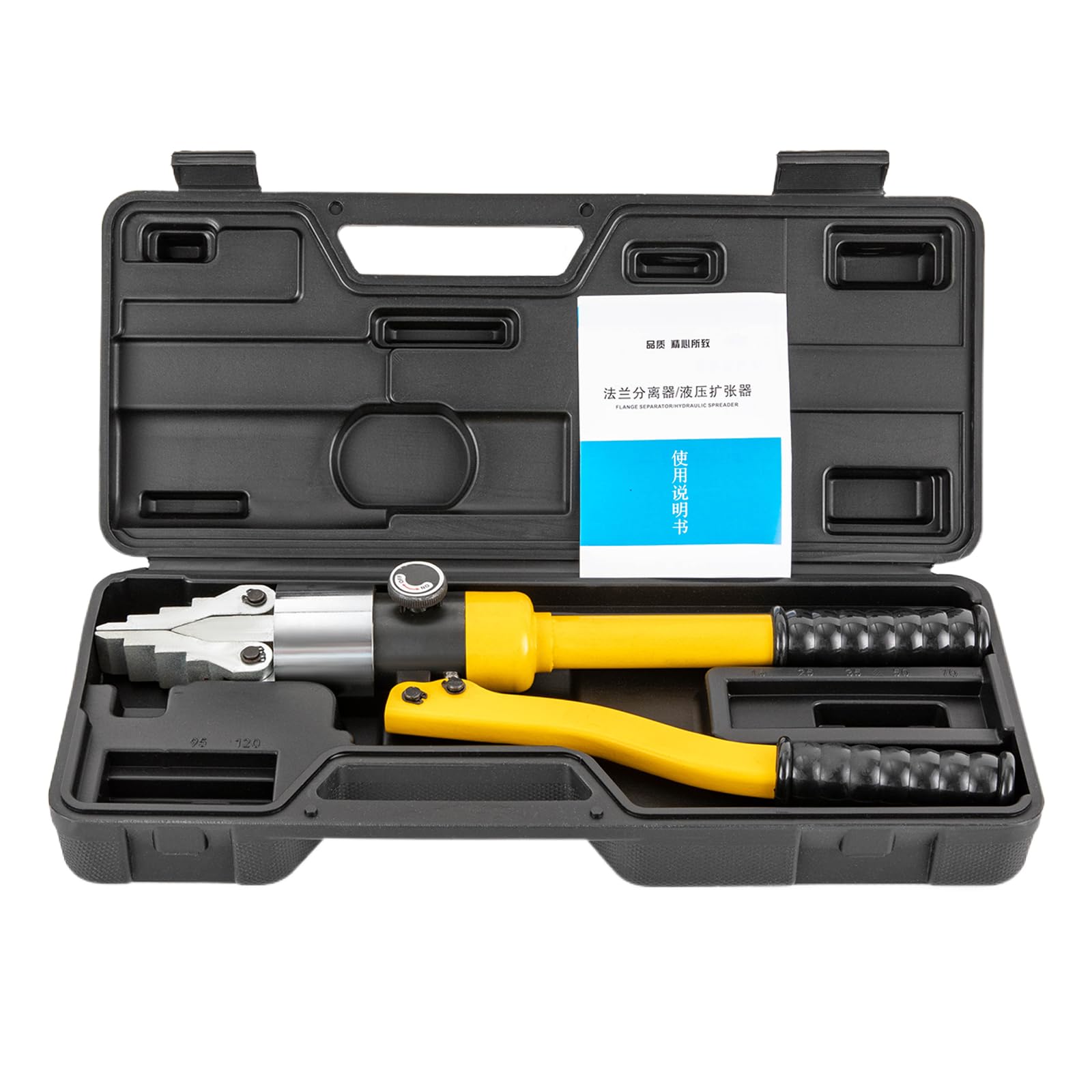 GMSLuu Portable Hydraulic Flange Spreader Splitter,8 Ton Hydraulische Flanschspreizer Hydraulik Flansch Spreizer Spreader Trenner (Yellow)