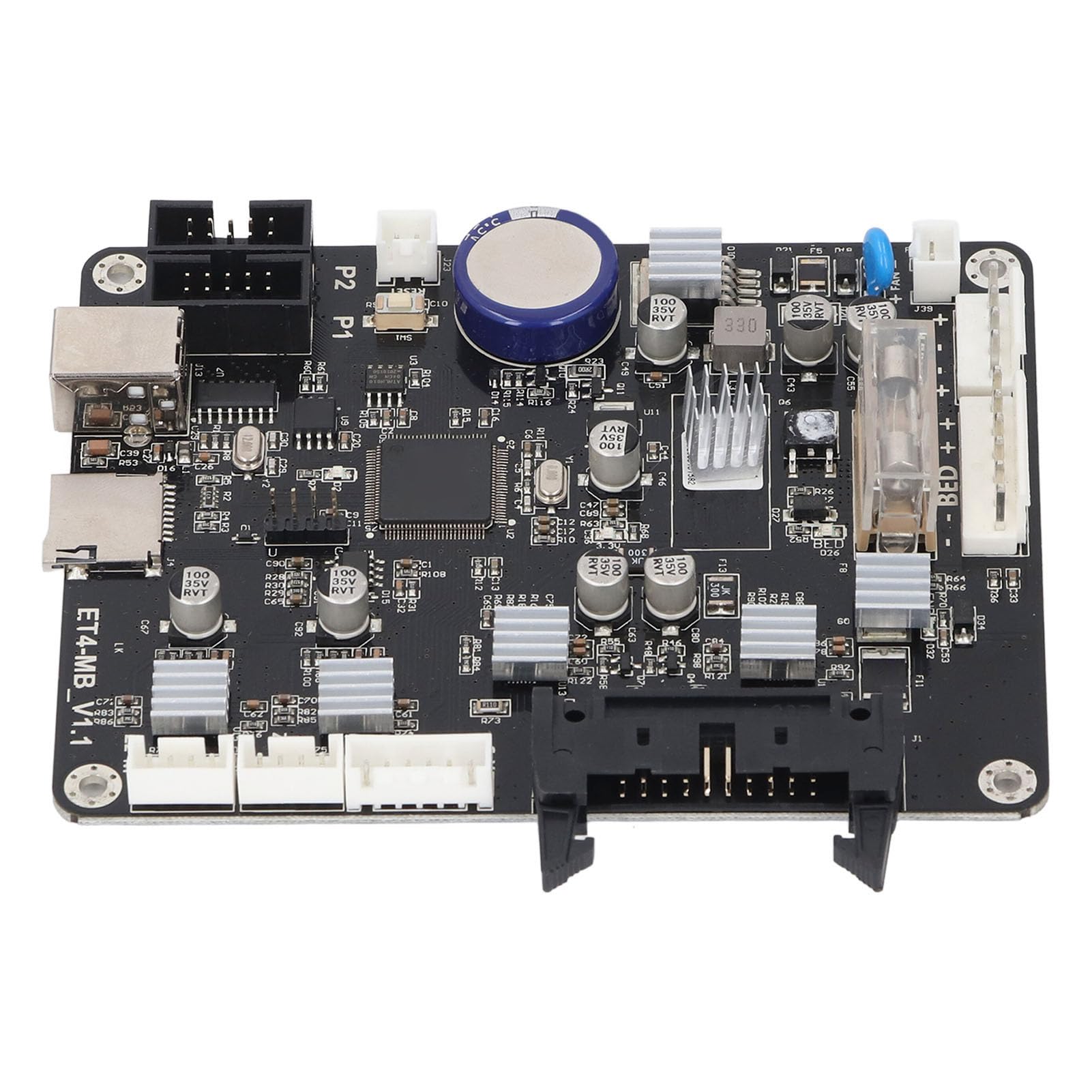 Aramox 3D-Drucker-Motherboard, 32-Bit-3D-Drucker-Steuerplatine mit STM32F407, 8 Bis 35 V Eingang, Offline-Upgrade, A4988-Treiber, für Benutzer von Anet ET4-Druckreparaturen