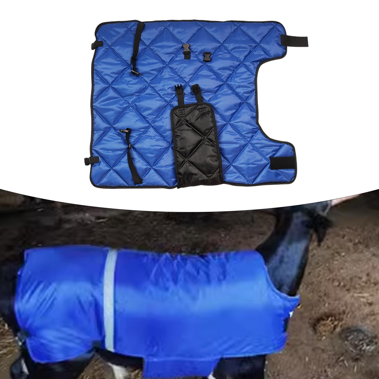 Manta para Terneros, Chaqueta Térmica para Vacas, Chaleco Cortavientos Resistente Al Frío E Impermeable para Terneros.