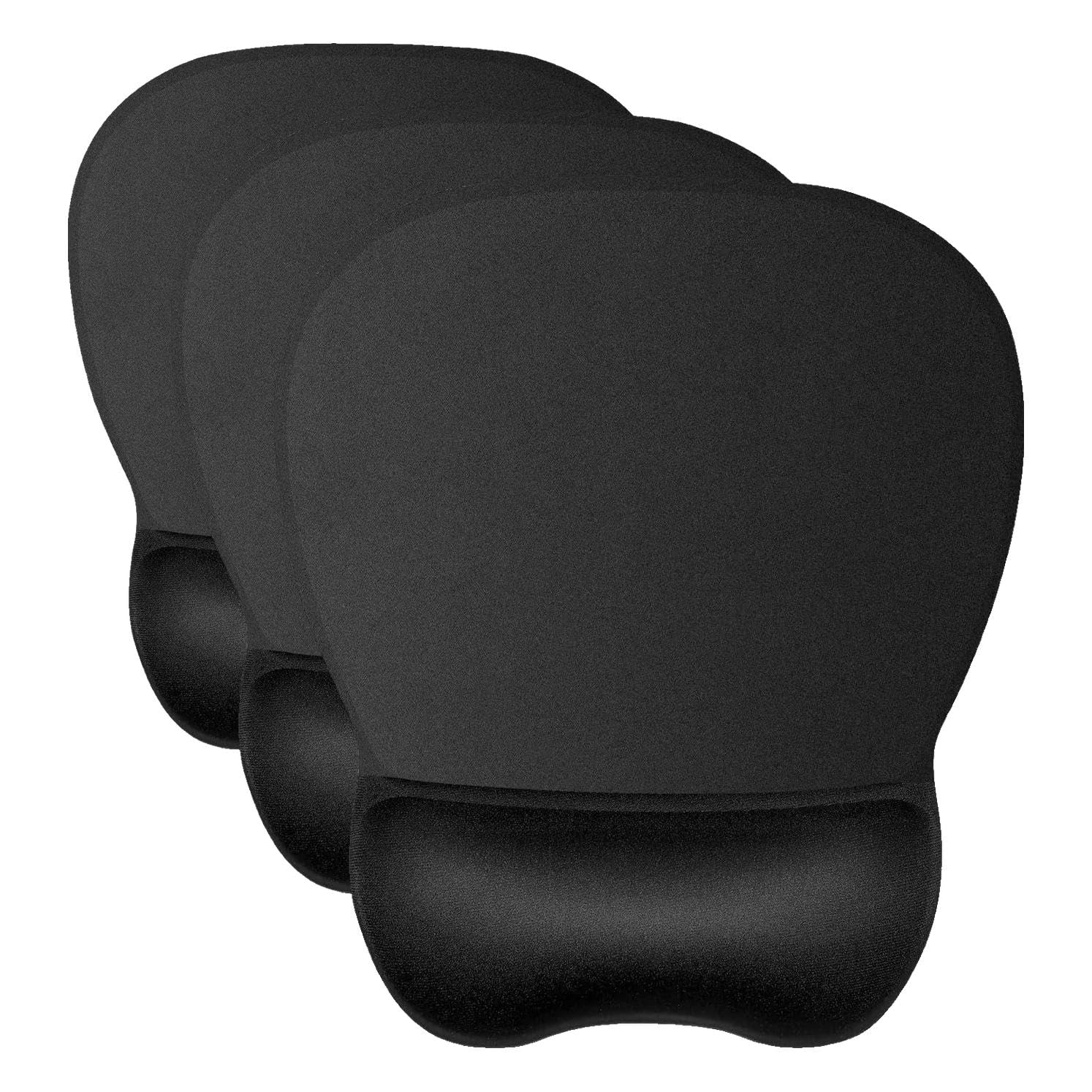 JIKIOU Ergonomic Mouse Pad with Gel Wrist Rest, 9.2 x 8.1 in, Black — Amazon image 8