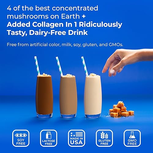 Miniatura 5 de Nootopia Collagenius v 2.0 - Polvo mezclado de 4 hongos, colágeno y superalimentos - Suplemento cerebral que apoya la concentración, la memoria, el